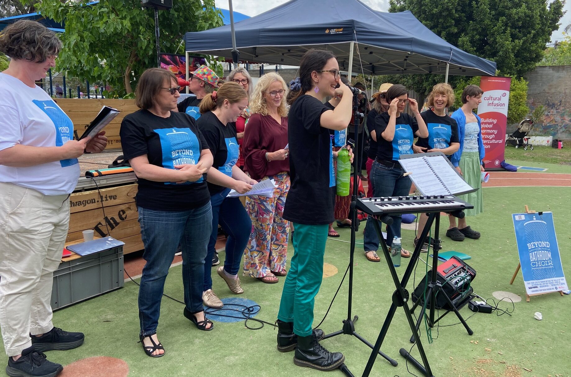 BTB performing at the Fitzroy Primary School fete.